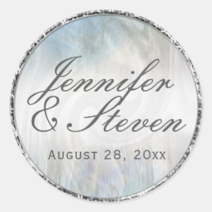 Custom Monogram Soft Silver Seal