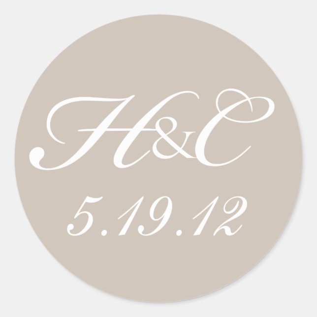 Custom monogram stickers (Front)