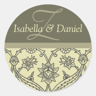 Custom Monogram Stickers For Envelopes