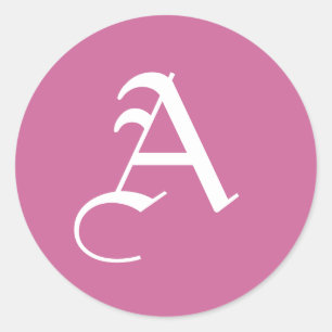 Custom Monogram Stickers Letter