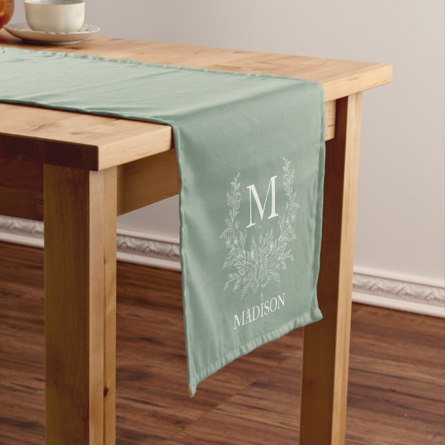 Custom Monogram Table Runner – Personalised  (In Situ)