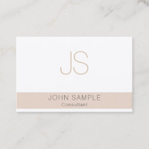 Custom Monogram Template Modern Professional Business Card