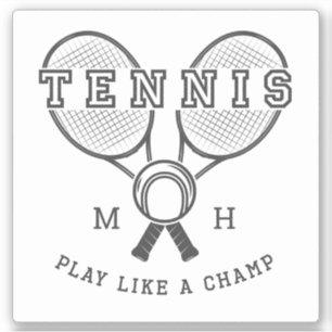 Custom monogram TENNIS