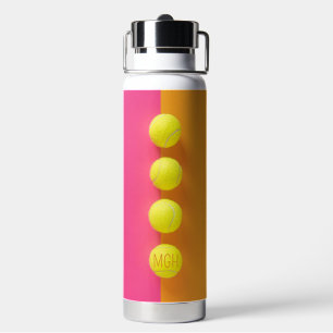 Custom Monogram Tennis Balls Water Bottle