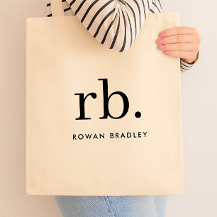 Custom Monogram Tote Bag DIY Canvas Bags