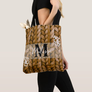 Custom Monogram Tote Bridesmaid or Mum Gift Idea Bag