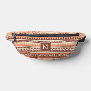 Custom Monogram Tribal Aztec Pattern Bum Bags