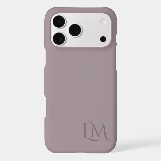 Custom Monogram Tulip Taupe  (Back)
