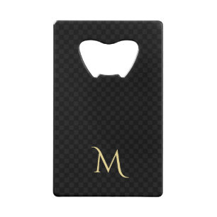 Custom Monogram Wallet Credit Card Bottle Opener