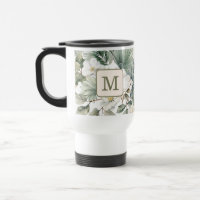 Custom Monogram Watercolor Floral