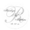 Custom Monogram Wedding Favour Sticker
