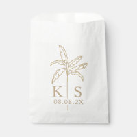 Custom Monogram Wedding Logo Favour Bag
