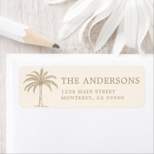 Custom Monogram Wedding Logo Palm Tree