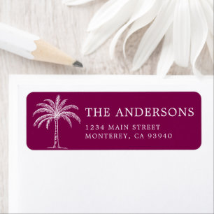 Custom Monogram Wedding Logo Palm Tree