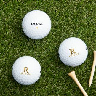 Custom Monogram with First Name Golf Balls