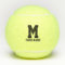 Custom monogram yellow tennis balls with name