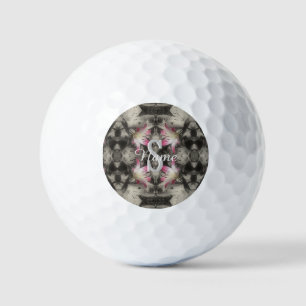 Custom Monogram Your Initial Name Lilies Golf Balls