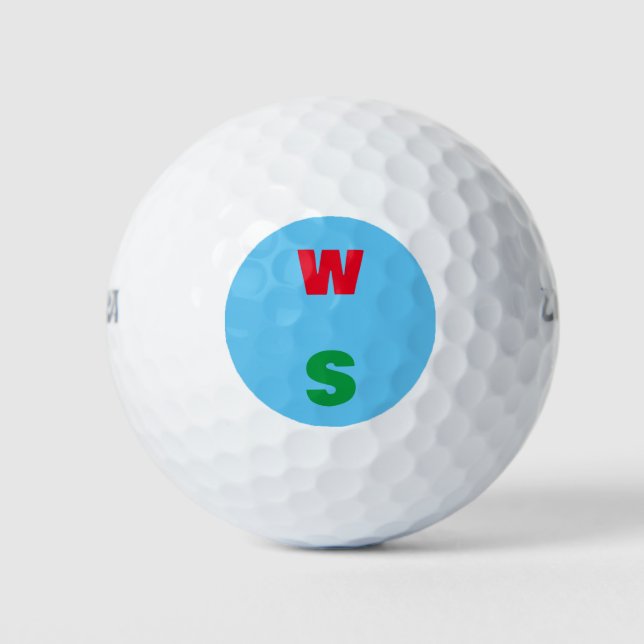 Custom monogram your name golf ball  (Front)