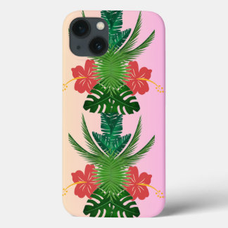 Custom Monogrammed iPhone 13 Case, Floral case mat