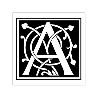 Custom Monogrammed Mercer Initial Self-inking Stamp