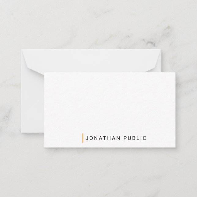 Custom Monogrammed Minimalistic Design Template (Front)