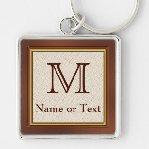 Custom Monogrammed Personalised Keychains for Men