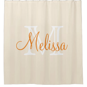 Custom Monogrammed Shower curtain - Name Initials