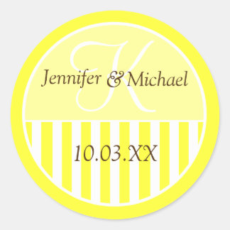 Custom Monogrammed Wedding Favour Labels