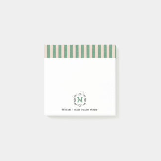 Custom Monograms Post-it® Notes in retro style.