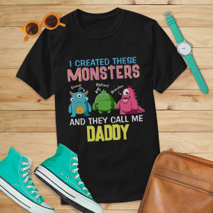 Custom Monster Call Daddy Papa Father Dad Funny  T-Shirt