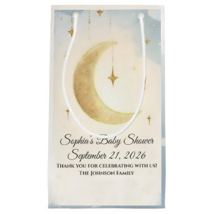 Custom Moon & Baby Design Small Gift Bag