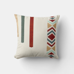 Custom Moroccan Geometric Embroidery Pattern Art Cushion