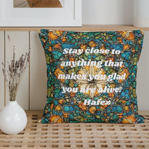 Custom Mosaic Pattern Nowruz Iranian New Year Gift Cushion