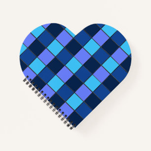 Custom  Mosaic Tile & Pixel Grid Pattern Notebook