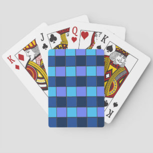 Custom  Mosaic Tile & Pixel Grid Pattern Playing Cards