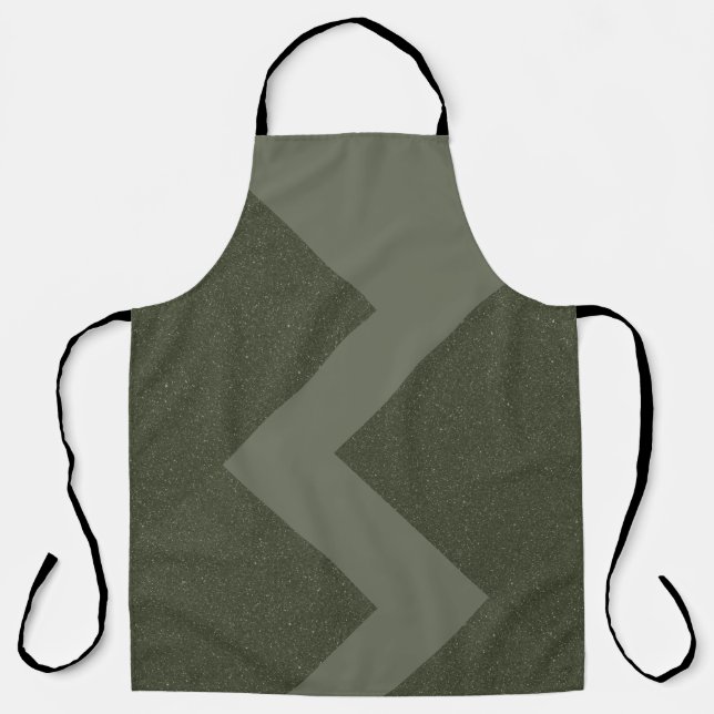 Custom Moss Green Apron Design (Front)