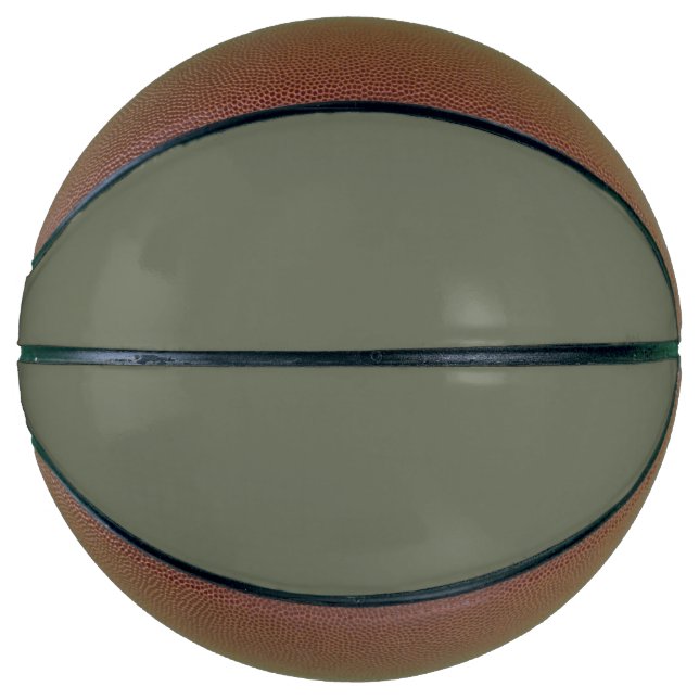Custom Moss Green Basketball Design (Front)