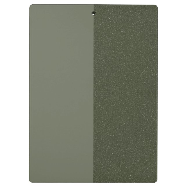 Custom Moss Green Clipboard – Matte & Glitter (Back)
