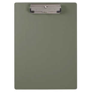 Custom Moss Green Clipboard – Sleek Matte
