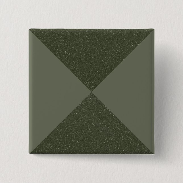 Custom Moss Green Geometric Pin Badge (Front)