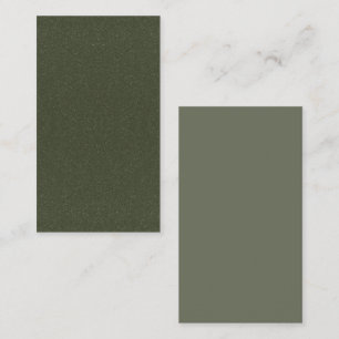 Custom Moss Green Glitter Texture Referral Card