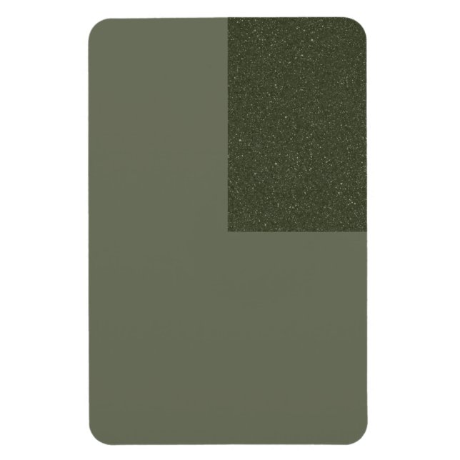 Custom Moss Green Magnet With Textured Accent (Vertical)