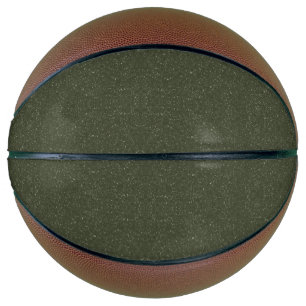 Custom Moss Green Noise Basketball