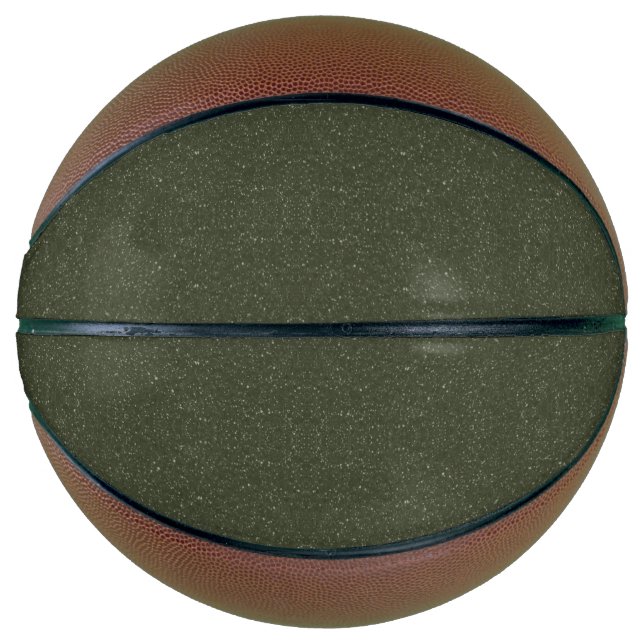 Custom Moss Green Noise Basketball (Front)