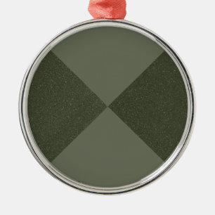 Custom Moss Green Ornament – Bold Contrast Design