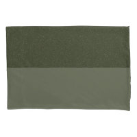 Custom Moss Green Pillowcase – Two-Tone Design
