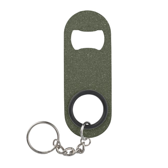 Custom Moss Green Speckled Bottle Opener (Front)