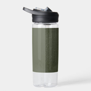 Custom Moss Green Split Design Water Bottle
