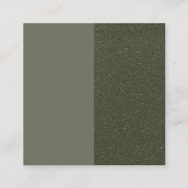 Custom Moss Green Split Flat Loyalty Card (Front)