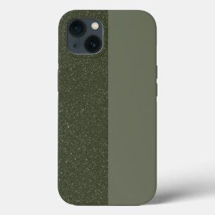 Custom Moss Green Split iPhone 13 Case